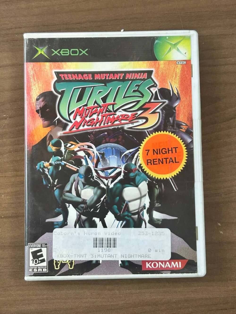 Teenage Mutant Ninja Turtles 3 Mutant Nightmare Xbox 2005 Case No Manual NTSC